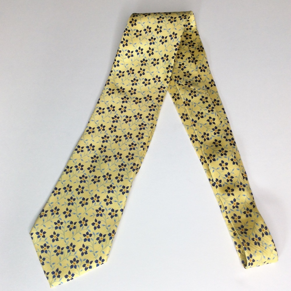 Club Room By Charter Club Fun Flower Tie Yellow